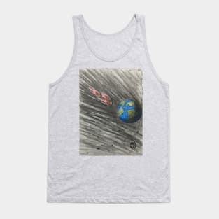 Asteroids falling towards Earth Tank Top